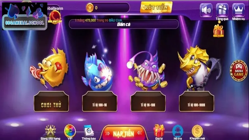 Bắn cá online là sản phẩm giải trí cuốn hút tại cổng game 68 game bài