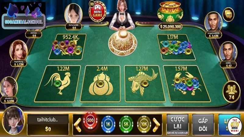 Hướng dẫn đặt cược bầu cua tại 68 game bài chi tiết