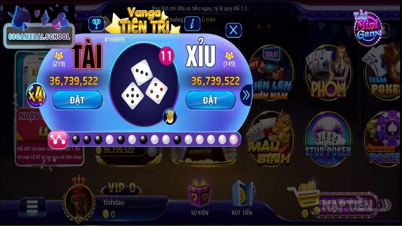 Tài xỉu là game giải trí hot nhất hiện tại của cổng game 68 game bài