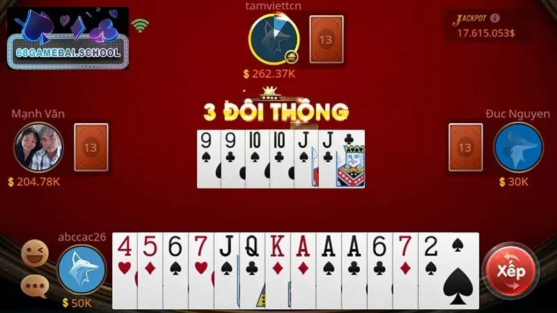 Tiến lên miền Nam là sản phẩm ăn khách tại 68 game bài