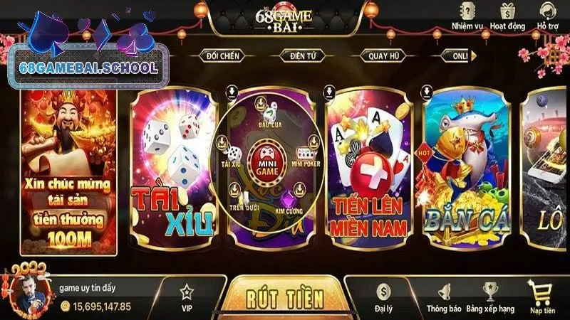 Game online cung cấp nhiều sản phẩm hot cùng mức thưởng lớn